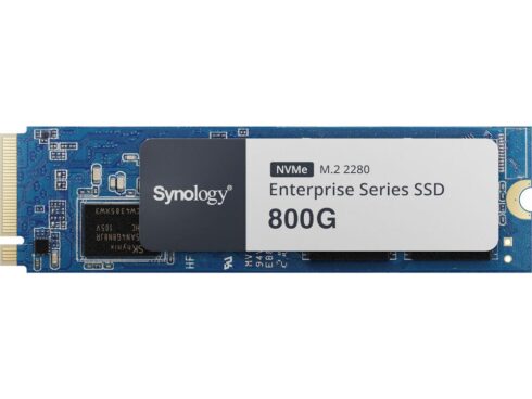 SSD SYNOLOGY 800GB M.2 NVMe Write speed 1000 MBytes/sec Read speed 3000 MBytes/sec TBW 1400 TB SNV5420-800G