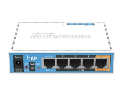 Access Point MIKROTIK IEEE 802.11b IEEE 802.11g IEEE 802.11n 1xUSB 2.0 5x10/100M RB951UI-2ND