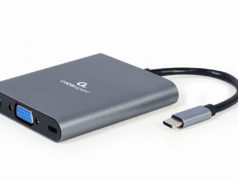 I/O ADAPTER USB-C TO HDMI/USB3/6IN1 A-CM-COMBO6-01 GEMBIRD