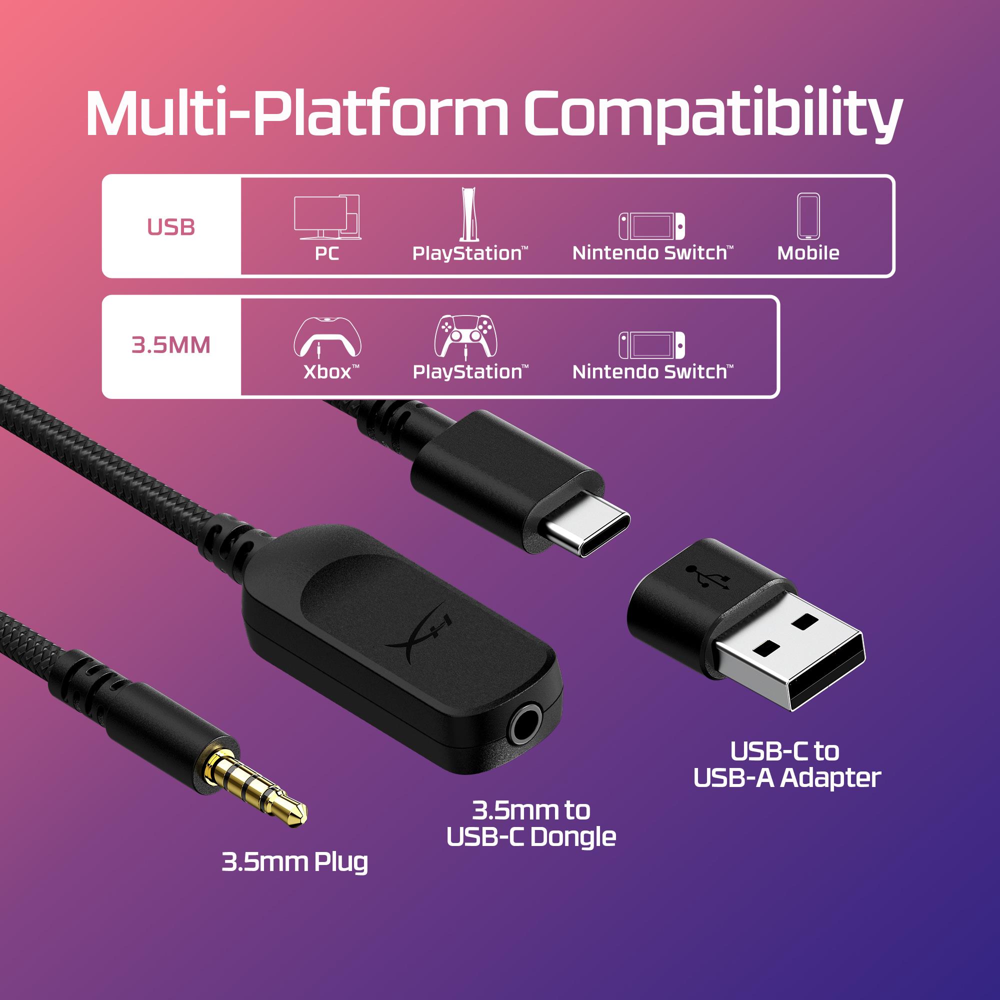 d34c5075-8602-42ba-89d0-d4c772c8b9d7 Ausinės HyperX Cloud III, šoninis vaizdas su mikrofonu