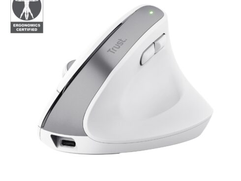 MOUSE USB OPTICAL WRL BAYO+/ERGONOMIC WHT 25399 TRUST