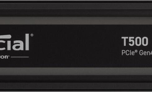 SSD CRUCIAL T500 2TB M.2 PCIe Gen4 NVMe 3D NAND Write speed 7000 MBytes/sec Read speed 7400 MBytes/sec TBW 1200 TB CT2000T500SSD5