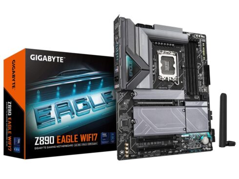 Mainboard GIGABYTE Intel Z890 LGA1851 ATX Memory DDR5 Memory slots 4 2xPCI-Express 4.0 4x	 1xPCI-Express 5.0 16x 4xM.2 1xDisplayPort 4xUSB 2.0 5xUSB 3.2 1xUSB-C 1xRJ45 3xAudio port Z890EAGLEWIFI7