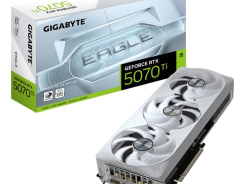 Graphics Card GIGABYTE NVIDIA GeForce RTX 5070 Ti 16 GB GDDR7 256 bit PCIE 5.0 16x Triple slot Fansink 1xHDMI 3xDisplayPort N507TEAGLEOCICE-16GD1.0