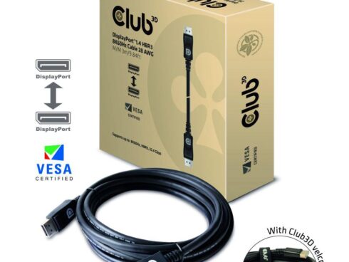 CABLE DP TO DP 3M/M/M CAC-1060 CLUB3D