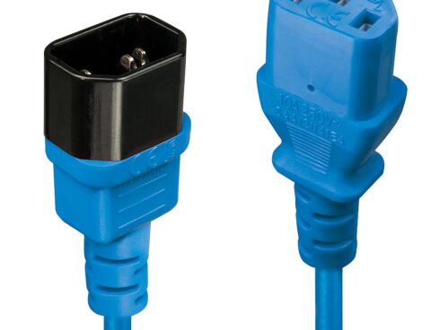 CABLE POWER IEC EXTENSION 1M/BLUE 30471 LINDY