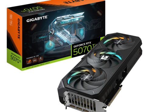 Graphics Card GIGABYTE NVIDIA GeForce RTX 5070 Ti 16 GB GDDR7 256 bit PCIE 5.0 16x 1xHDMI 3xDisplayPort N507TGAMINGOC-16GD1.0