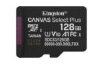 Kingston Canvas Select Plus | 128 GB | microSD | Flash memory Class 10, UHS-I, U1/U3, video 10/30, A1
