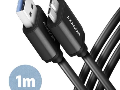 CABLE USB3.2 TO MICRO-B 1M/SPEED BLK BUMM3-AM10AB AXAGON