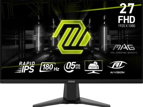 LCD Monitor MSI MAG 275F 27" Gaming Tilt Matte Panel IPS 1920x1080 16:9 180Hz 0.5 ms Colour Black MAG275F