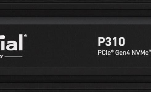 SSD CRUCIAL P310 1TB M.2 PCIe Gen4 NVMe 3D NAND Write speed 6000 MBytes/sec Read speed 7100 MBytes/sec TBW 220 TB CT1000P310SSD5