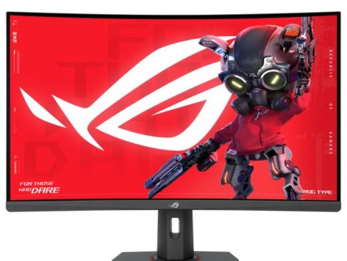 LCD Monitor ASUS ROG Strix XG32WCMS 31.5" Gaming/Curved Panel VA 2560x1440 16:9 280Hz 1 ms Swivel Pivot Height adjustable Tilt 90LM09X0-B01970