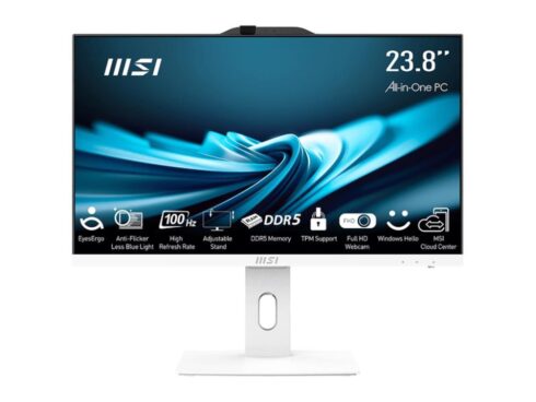 Monoblock PC MSI PRO AP241P 14M Business All in One CPU Core i7 i7-14700 2100 MHz Screen 23.8" RAM 16GB DDR5 5600 MHz SSD 1TB Graphics card Intel UHD Graphics Integrated Windows 11 Pro Colour White PROAP242P14M-859EU