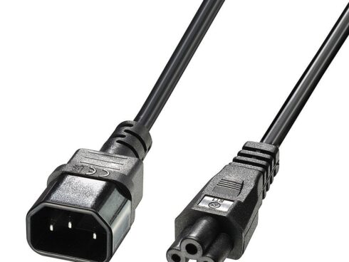 CABLE POWER IEC C14 TO IEC C5/2M 30341 LINDY