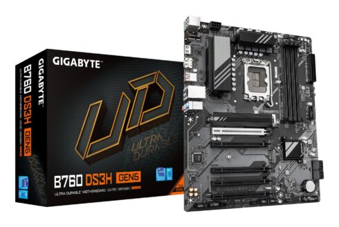 Gigabyte B760 DS3H GEN5 motininė plokštė su LGA1700 procesoriaus lizdu