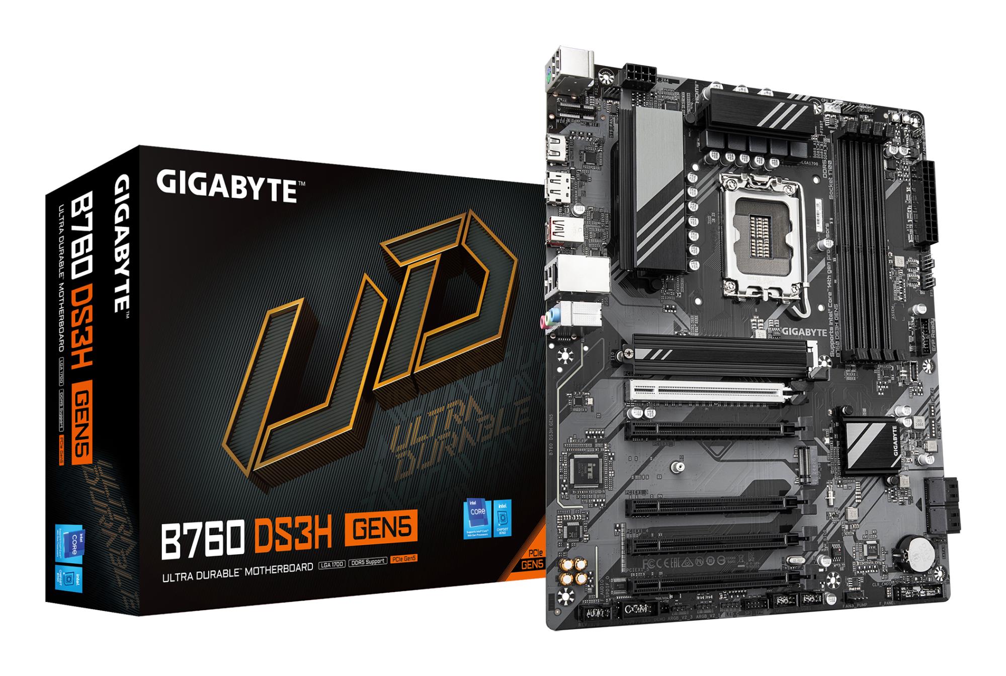 ebe7ecf8-fb45-4e7b-b0bc-2301d3a39525 Gigabyte B760 DS3H GEN5 motininė plokštė su LGA1700 procesoriaus lizdu