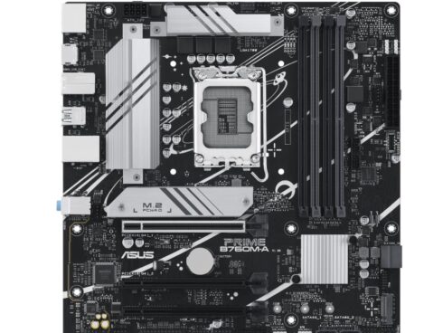 Mainboard ASUS Intel B760 Express LGA1700 Micro-ATX Memory DDR5 Memory slots 4 2xPCI-Express 4.0 16x 2xM.2 1xHDMI 2xDisplayPort 4xUSB 2.0 2xUSB 3.2 1xPS/2 1xRJ45 3xAudio port PRIMEB760M-A-CSM