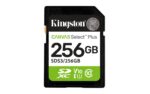 Kingston Canvas Select Plus 256 GB SD kortelė su 150MB/s skaitymo greičiu