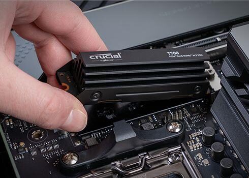 SSD CRUCIAL T700 1TB M.2 PCIe Gen5 NVMe TLC Write speed 9500 MBytes/sec Read speed 11700 MBytes/sec TBW 600 TB CT1000T700SSD5