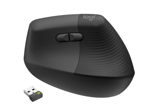MOUSE USB OPTICAL WRL VERTICAL/BLACK RIGH 910-006494 LOGITECH
