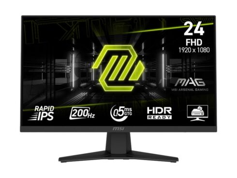 LCD Monitor MSI MAG 244F 23.8" Gaming Matte Panel IPS 1920x1080 16:9 200Hz 0.5 ms Colour Black MAG244F