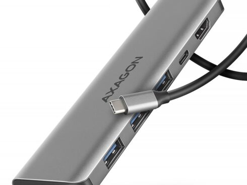 I/O HUB USB-C 5IN1/1M HMC-5H AXAGON