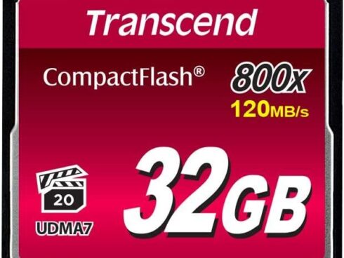 MEMORY COMPACT FLASH 32GB/800X TS32GCF800 TRANSCEND