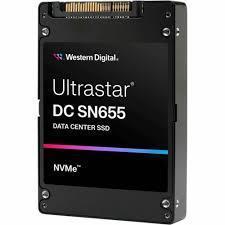 SSD WESTERN DIGITAL SSD series Ultrastar DC SN655 3.84TB PCIe Gen4 NVMe NAND flash technology TLC Write speed 2600 MBytes/sec Read speed 6800 MBytes/sec Form Factor U.3 MTBF 25000000 hours 0TS2461