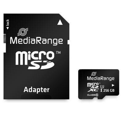 MEMORY MICRO SDXC 256GB UHS-1/W/ADAPTER MR946 MEDIARANGE
