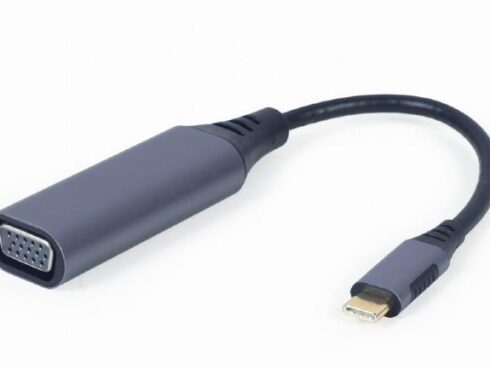 I/O ADAPTER USB-C TO VGA/GREY A-USB3C-VGA-01 GEMBIRD
