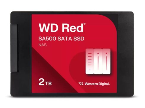 SSD WESTERN DIGITAL Red SA500 2TB SATA 3.0 Write speed 520 MBytes/sec Read speed 560 MBytes/sec 2,5" TBW 500 TB MTBF 1750000 hours WDS200T2R0A