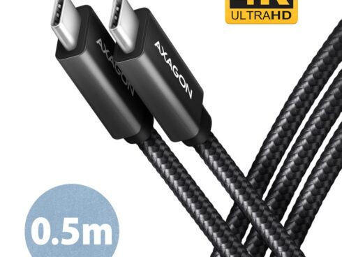 CABLE USB-C TO USB-C 0.5M 100W/BLACK BUCM32-CM05AB AXAGON