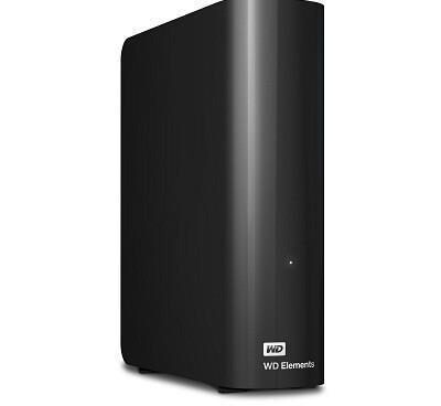 External HDD WESTERN DIGITAL Elements Desktop 10TB USB 3.0 Drives 1 Black WDBWLG0100HBK-EESN
