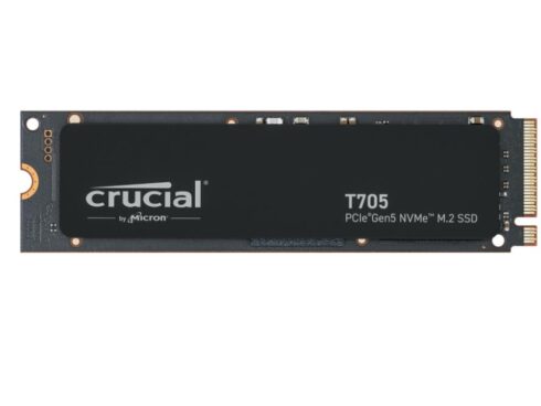 SSD CRUCIAL T705 4TB M.2 PCIe Gen5 NVMe Write speed 12600 MBytes/sec Read speed 14100 MBytes/sec TBW 2400 TB CT4000T705SSD3