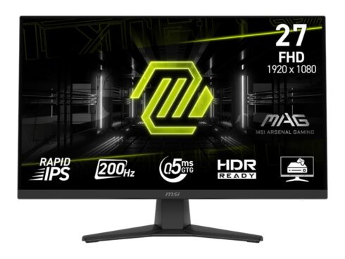 LCD Monitor MSI MAG 272F 27" Gaming Matte Panel IPS 1920x1080 16:9 200Hz 0.5 ms Colour Black MAG272F
