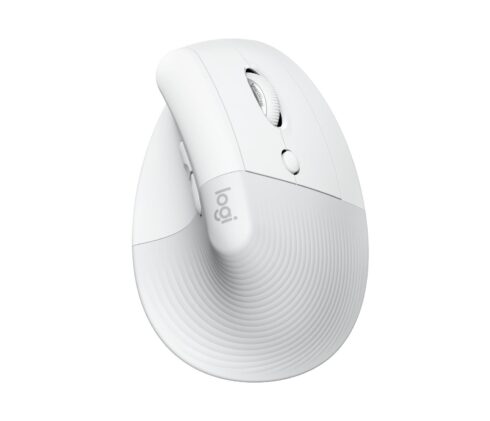 Logitech USB optinė pelė, vertikali, balta, modelis 910-006477
