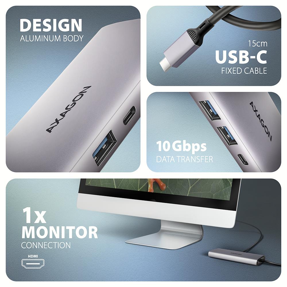 0049aaea-c872-4fcd-92e8-b1a0cf74ad90 I/O HUB USB-C 6IN1 su matomu prievadų išdėstymu ir kabeliu