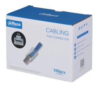 UTP CAT5E RJ45 jungtis, 100 vnt. pakuotėje