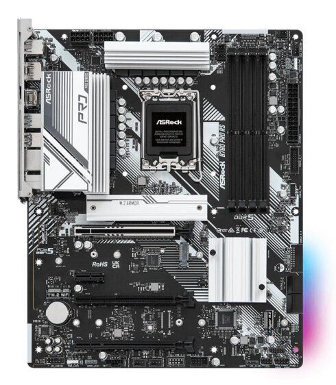 ASROCK B760 Express motininė plokštė su LGA1700 ir DDR5 atmintimi