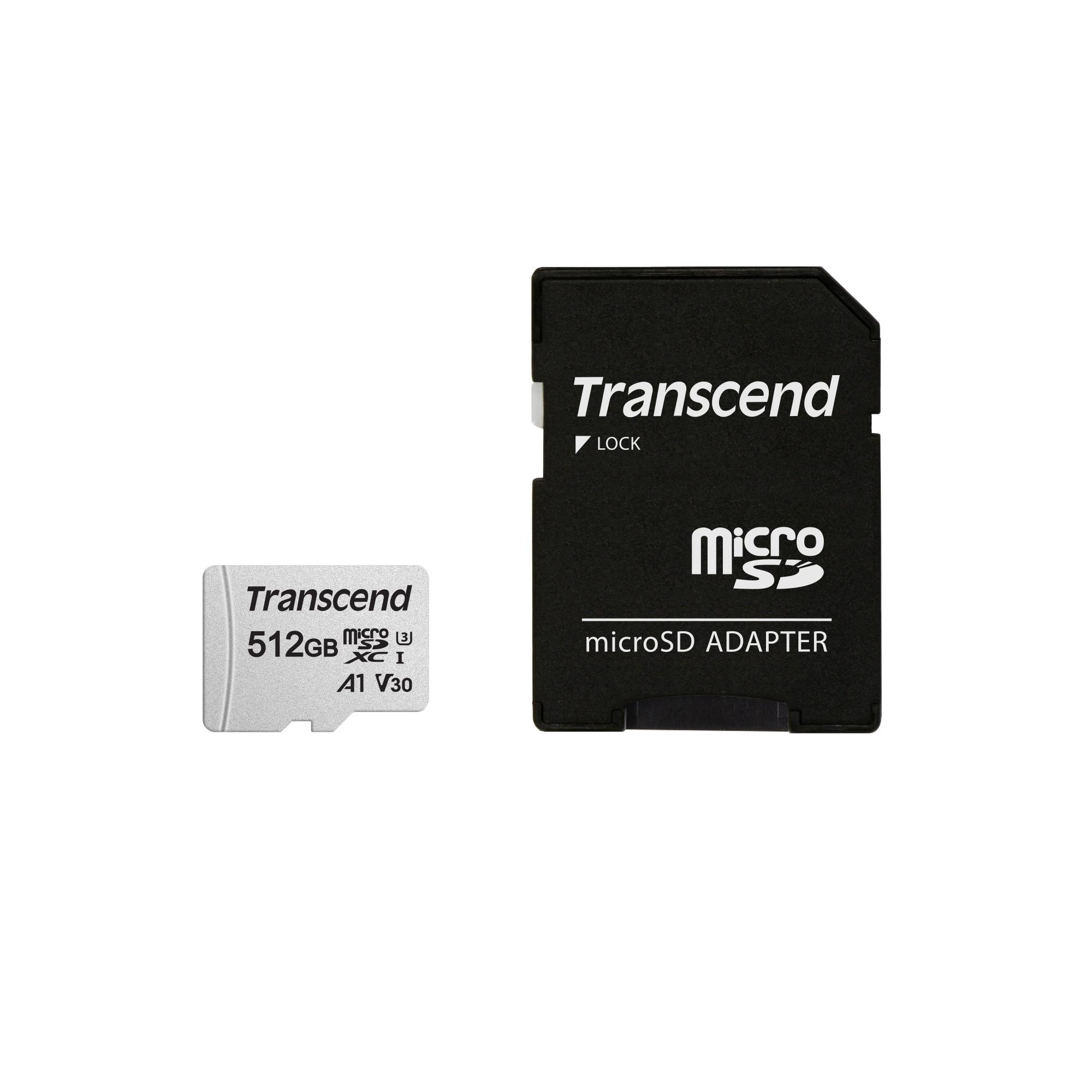 01d6f946-8fa3-4466-8df5-89e194001605 Transcend microSDXC 512GB su 300S greičio klase