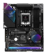 Motininė plokštė ASROCK X870 Riptide WiFi, šoninis vaizdas su prievadų išdėstymu
