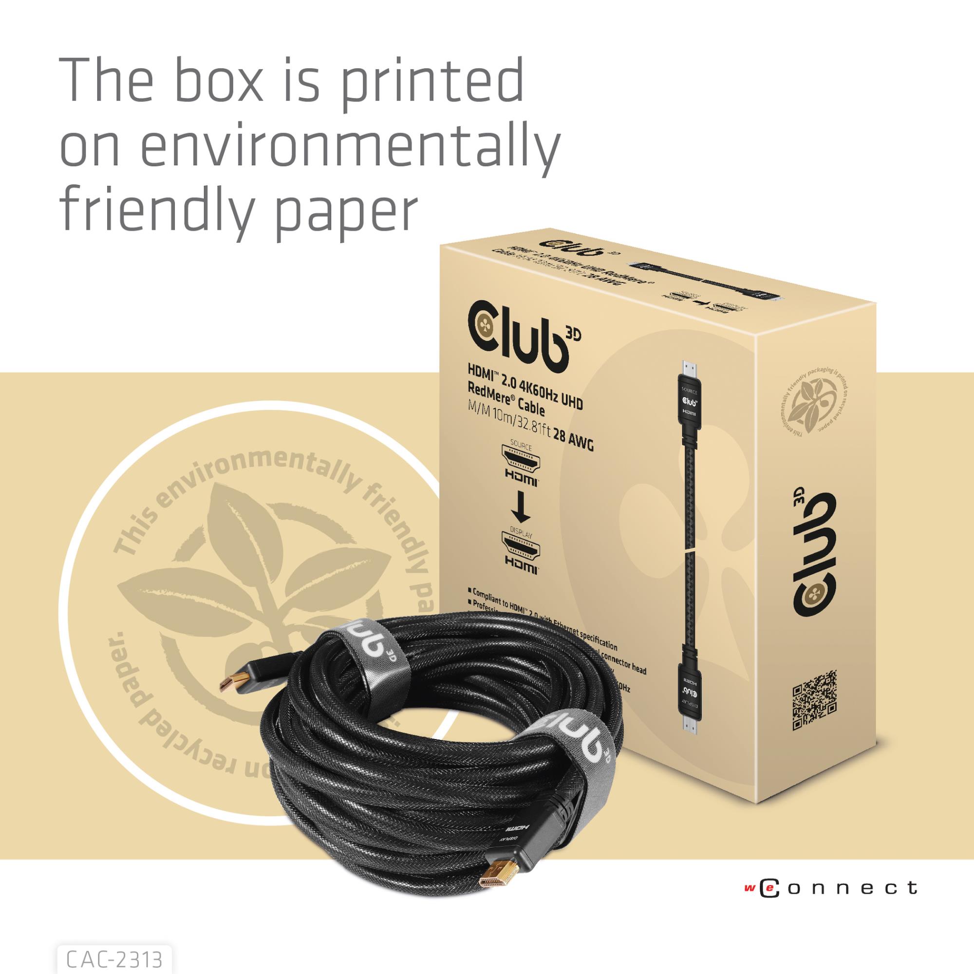 033eed30-26a9-4449-9cb9-6367f673ac4b CABLE HDMI TO HDMI 10M/M/M CAC-2313 CLUB3D
