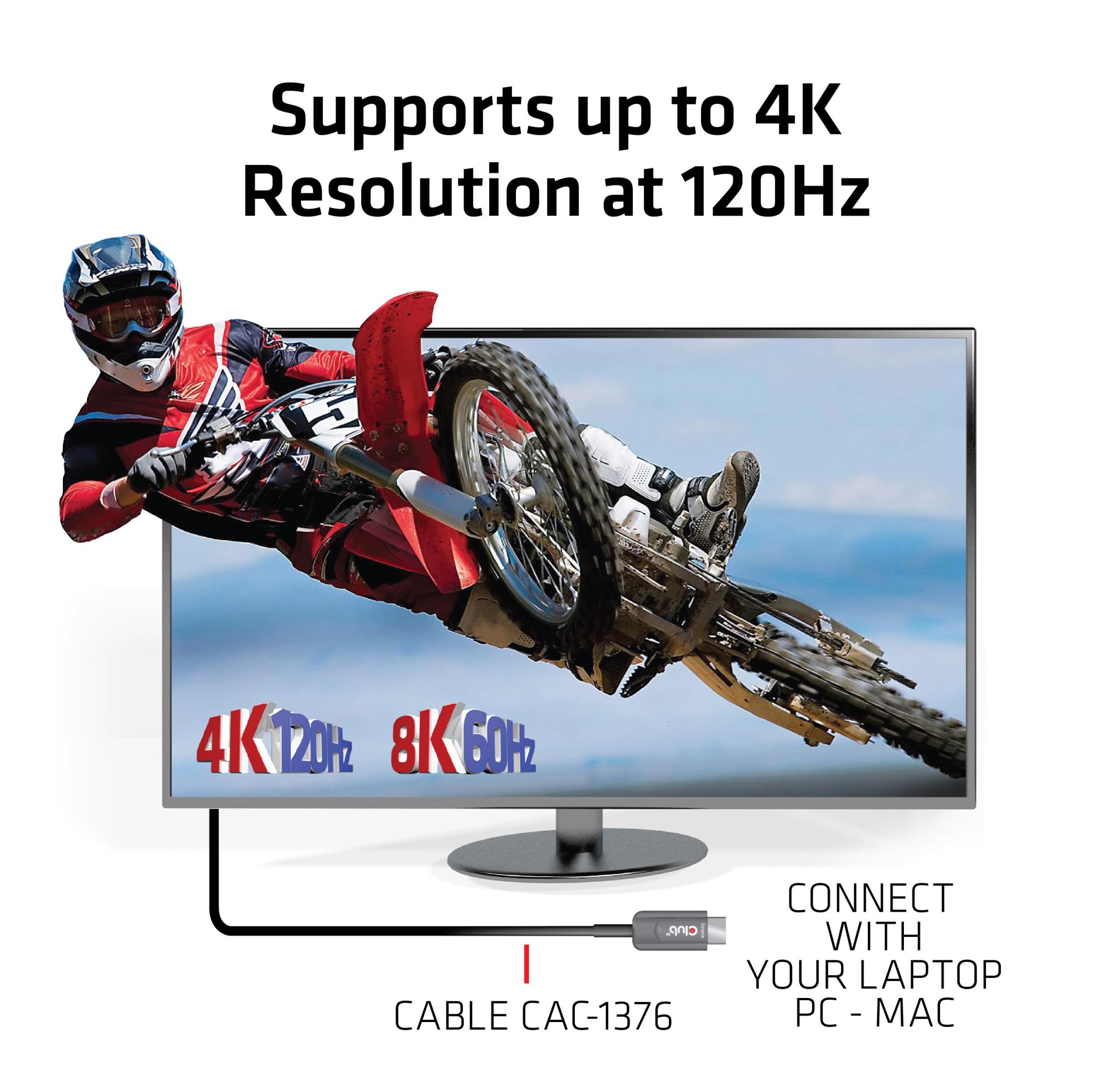 03473d77-72d5-4aba-8c72-f1a81ad0d5c4 HDMI kabelis CLUB3D CAC-1376, 10 metrų ilgio, supakuotas dėžutėje