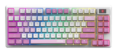 Klaviatūra MSI FORGE GK600 TKL su 2.4GHz belaidžiu ryšiu ir RGB apšvietimu