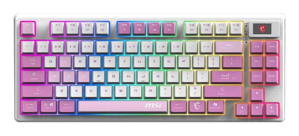 0347b8f6-fe76-44e4-bde9-b05e2b3a2c55 Klaviatūra MSI FORGE GK600 TKL su 2.4GHz belaidžiu ryšiu ir RGB apšvietimu