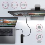 I/O HUB USB-C 6IN1/0.2M HMC-6GL AXAGON