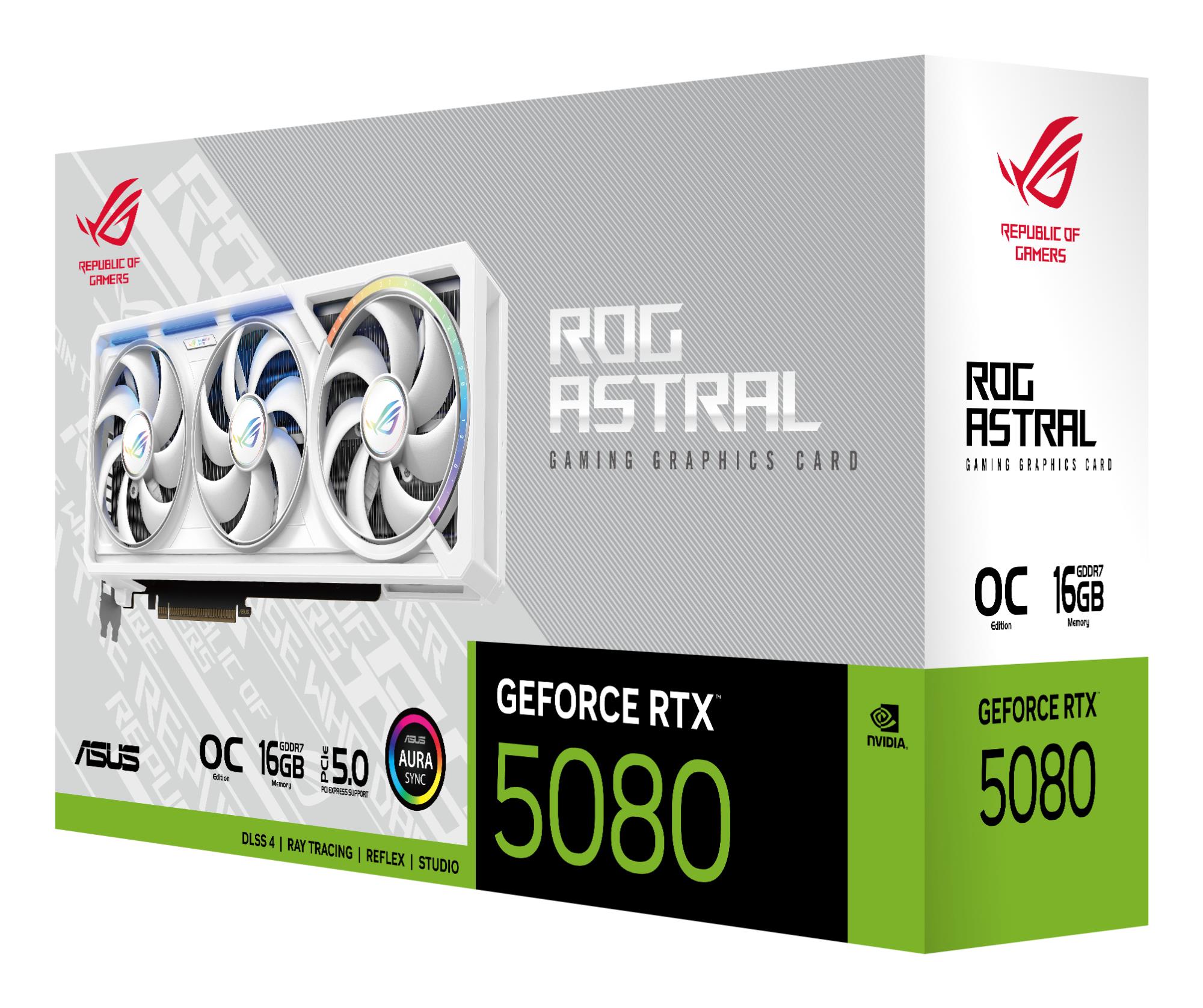04e868b5-ae6f-4937-a75d-dbbbe4371076 Vaizdo plokštė ASUS GeForce RTX 5080 su trimis aušinimo ventiliatoriais