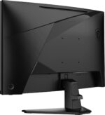 Monitorius MSI MAG27CQ6F, šoninis vaizdas su išlenktu ekranu