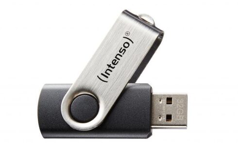 Atminties įrenginys Intenso 64GB su integruotu dangteliu