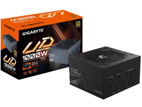 Power Supply GIGABYTE GP-UD1000GM ATX 3.1 1000 Watts Efficiency 80 PLUS GOLD PFC Active GP-UD1000GMPG5V2